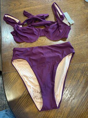 NWT J.Crew Cross-back underwire bikini